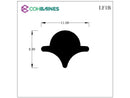 FILLER/LOCKING STRIP BLACK LF1B
