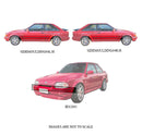 FORD ESCORT XR3i BLACK SIDE DOOR MOULDINGS AND BUMPER TRIM SET