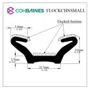 SMALL FLOCKED CHANNEL FLOCKCHNSMALL