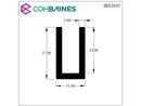 U CHANNEL - 27MM HIGH X 15MM WIDE IRS2045