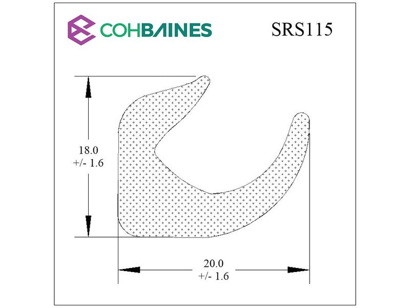 SPONGE RUBBER SEAL SRS115