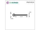 PLASTIC WING PIPING 10MM X 38MM PWP10X38
