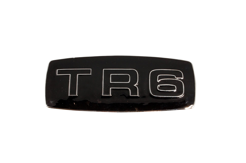 TR6 METAL BLACK ENAMELLED GRILL BADGE BADGE09