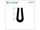 U CHANNEL 1MM WIDE X 9MM DEEP X 1MM WALL IRS0856