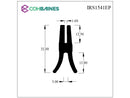 EPDM DOUBLE CHANNEL SEAL / SCISSOR SECTION     IRS1541EP