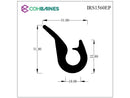 EPDM U CHANNEL WITH SIDE FLANGE IRS1560EP