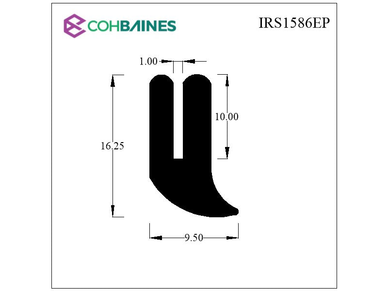 MORRIS MINOR BOOT RUBBER IRS1586EP