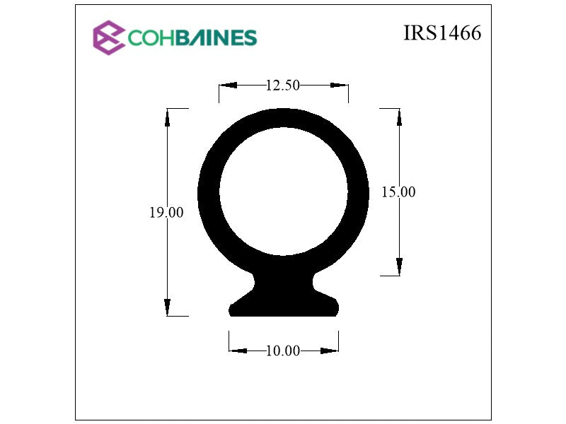 E-TYPE A POST RUBBER SEAL R/H IRS1466