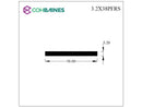 RECTANGULAR RUBBER STRIP 3.2MM X 38MM - 3.2X38PFRS