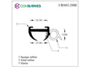 CARAVAN OPENING WINDOW RUBBER FOR 25MM PANEL - 20M COIL CRS02-20M