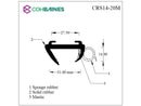 CARAVAN OPENING WINDOW RUBBER FOR 31MM PANEL - 20M COIL CRS14-20M
