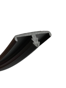 KNOCK ON EDGE TRIM 15MM DOUBLE LIP - DT01-BLACK15MM
