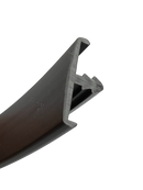 KNOCK ON EDGE TRIM 15MM DOUBLE LIP - DT01-BLACK15MM