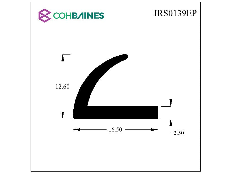 ANGLE RUBBER IRS0139EP