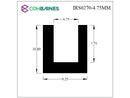 U CHANNEL - 4.75MM X 7.75MM INSIDE IRS0270-4.75MM