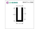 U CHANNEL -6.3MM X 17.4MM INSIDE IRS0271-6.3MM