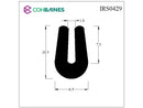 U CHANNEL - 1.6MM X 7.5MM INSIDE IRS0429N