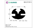 WEATHERSTRIP  IRS1251W/S