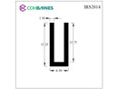 U CHANNEL 6MM WIDE X 15MM HIGH IRS2014