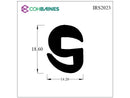 S WINDOW RUBBER  - 4.5MM - 18.6MM WIDE X 14.2MM HIGH IRS2023