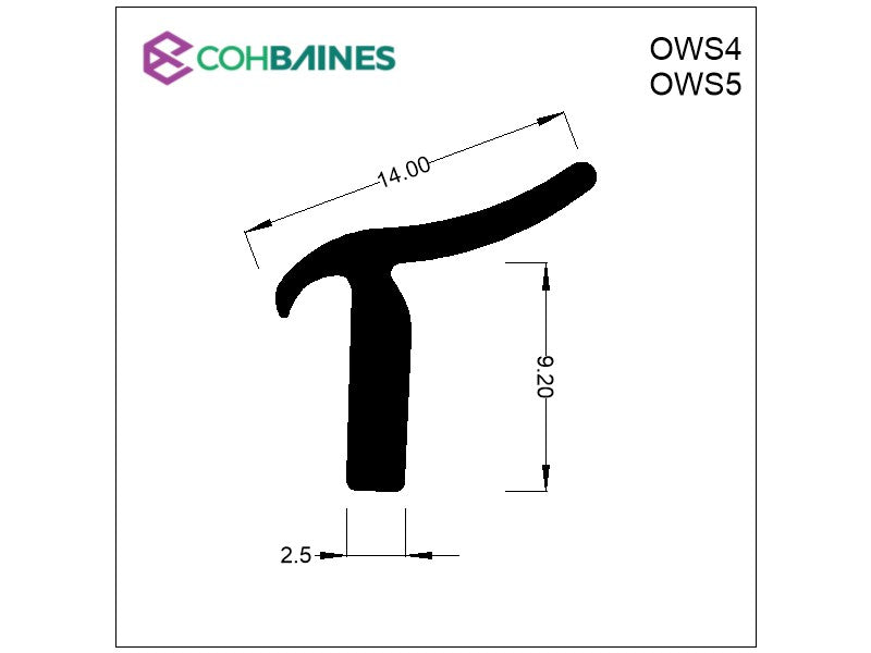TR6 OUTER WAIST SEAL LEFT HAND OWS4