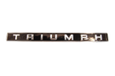 TRIUMPH BLACK AND SILVER METAL ENAMELLED BADGE BADGE07