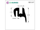 EPDM S SHAPED GLAZING RUBBER    IRS1267