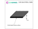 RUBBER MATTING FINE FLUTED 3MM X 1200MM LFR3X1200