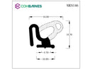 CARAVAN AND MOTORHOME DOUBLE BUBBLE DOOR SEAL SRS146